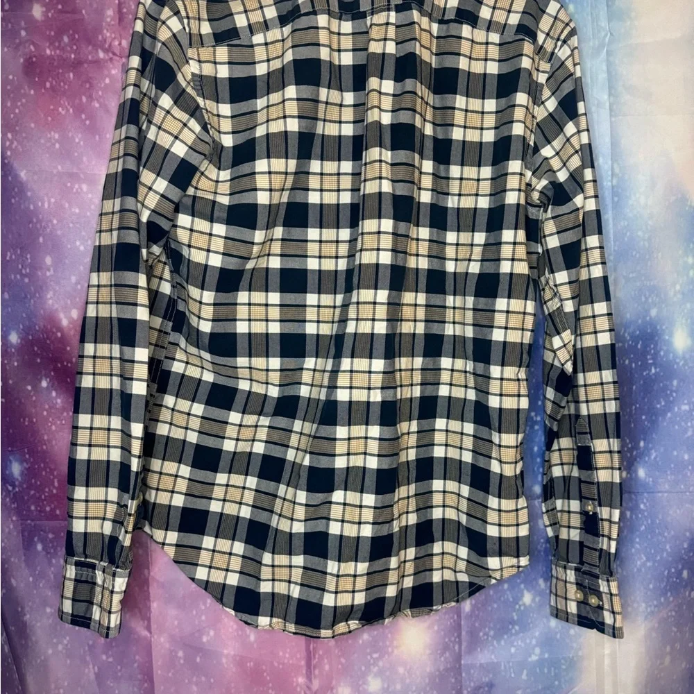 Men’s banana republic grant fit plaid button down shirt 🛍